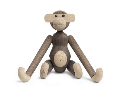 Monkey Small wooden figure oak smoked Kay Bojesen